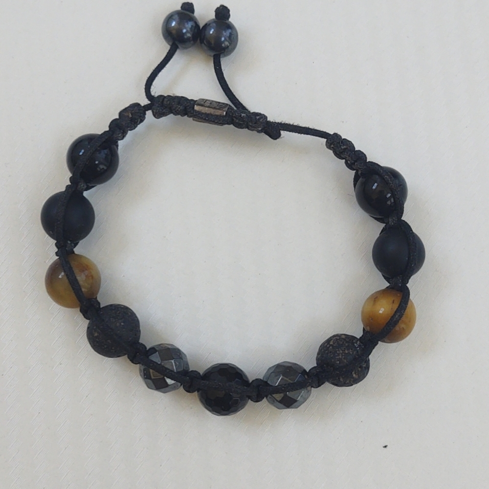 Basha chakra bracelet women - Costa Rica onyx stones, crystal